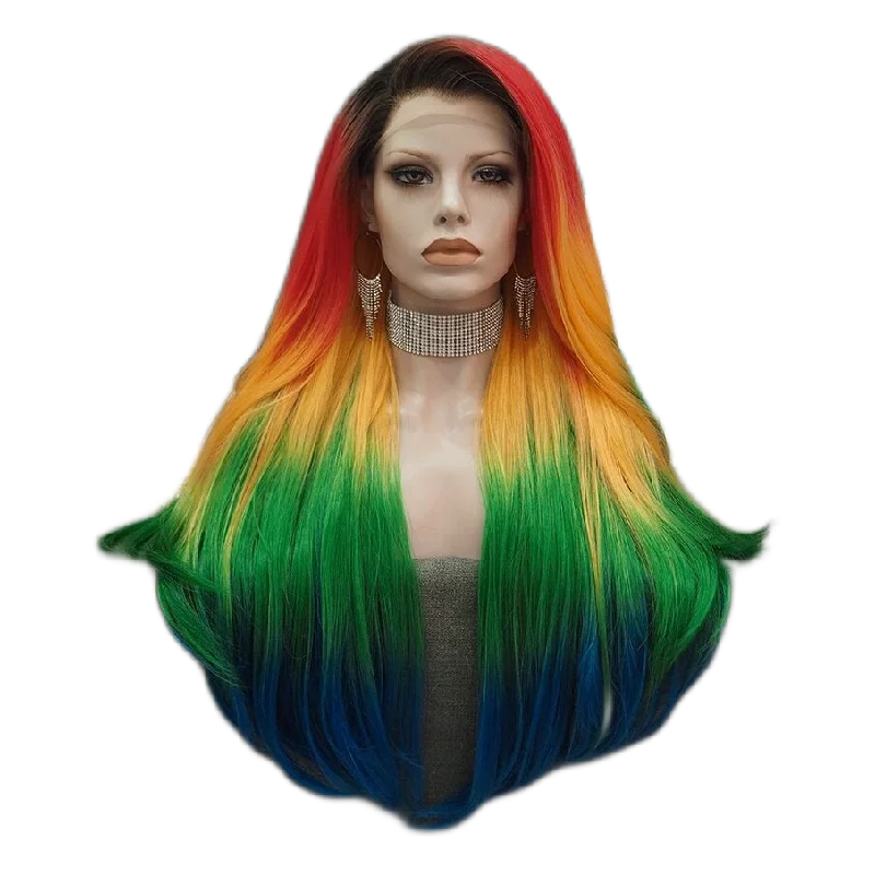 Graphic pride tees with eco-friendly inks and fabrics--Ruth Lezz Rainbow Lace Front Wig Graphic pride tees with eco-friendly inks and fabrics--Ruth Lezz Rainbow Lace Front Wig