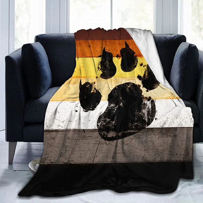 Gay Flag Bear Paw Lgbt Flannel Fleece Throw Blankets For Bed Sofa Living Room Soft Blanket For Lgbtq Gay Flag Bear Paw Lgbt Flannel Fleece Throw Blankets For Bed Sofa Living Room Soft Blanket For Lgbtq