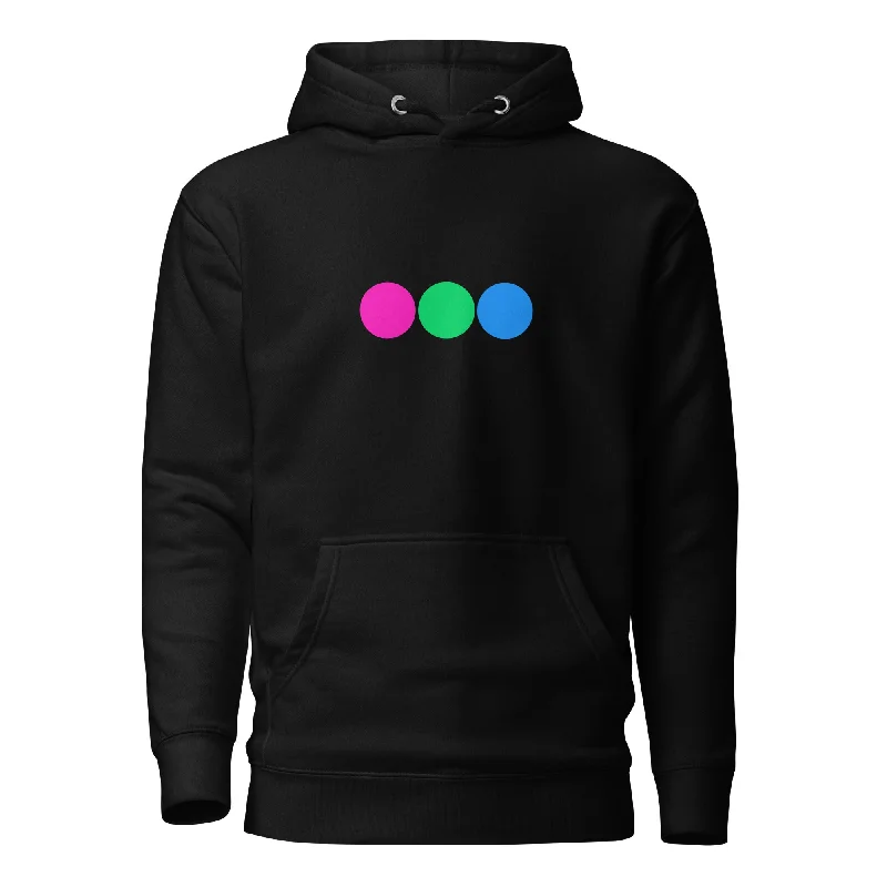 Polysexual Poly Pride Hoodie - Circles