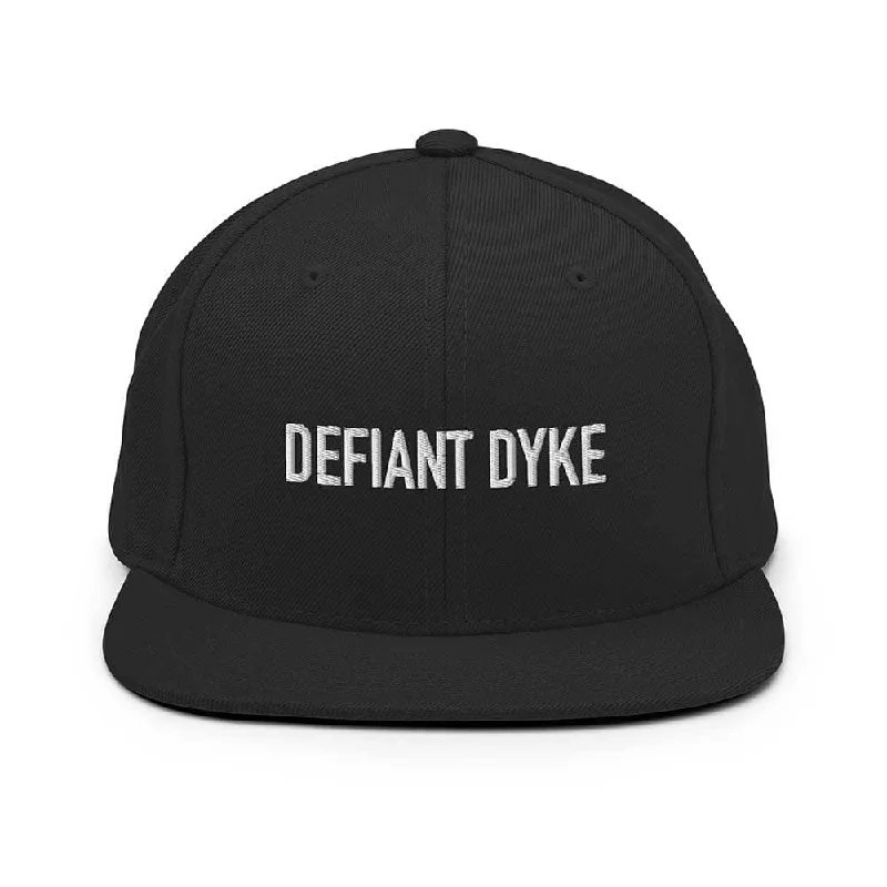 DEFIANT DYKE Flatbill 6-Panel Snapback Hat