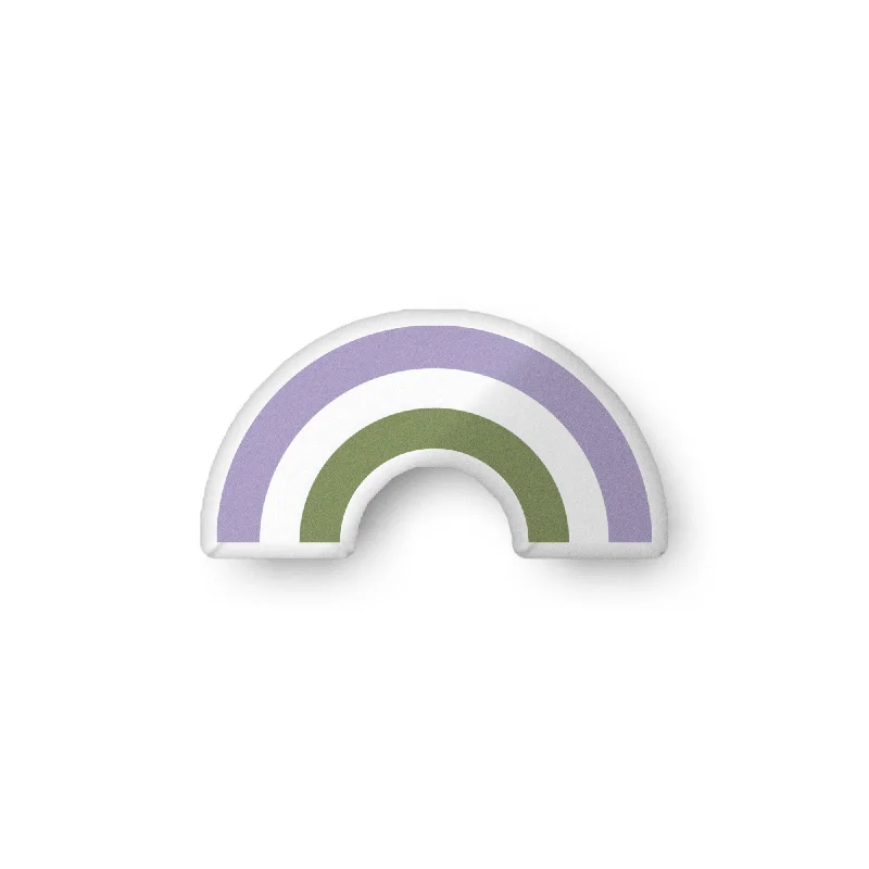 Genderqueer Rainbow Pillow