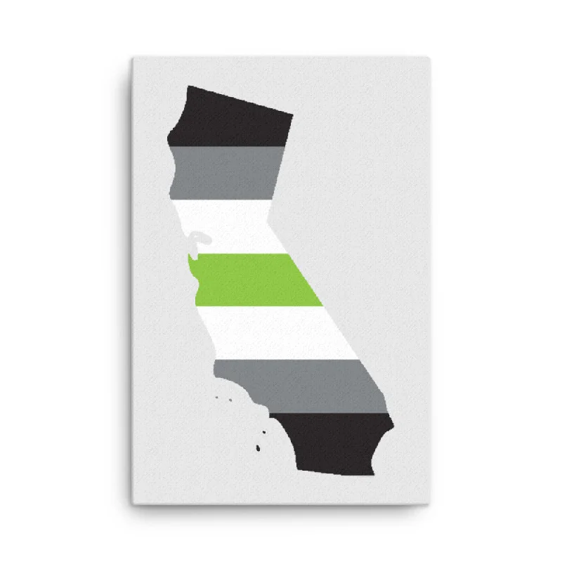 California Agender Pride Canvas Wall Art