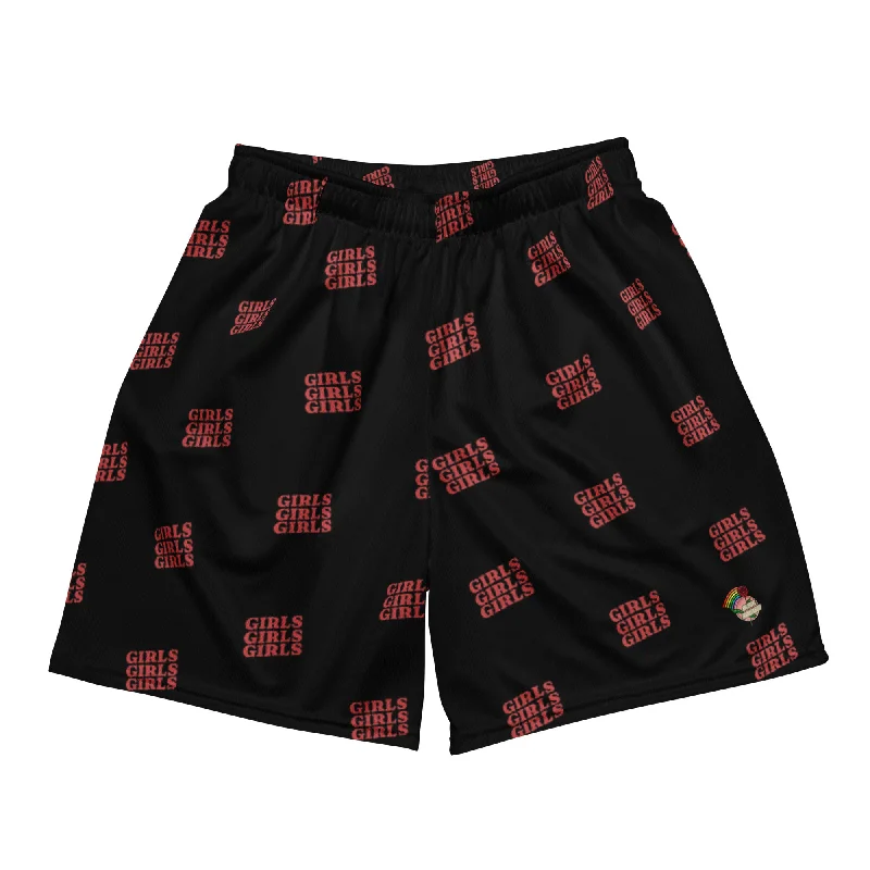 Girls Girls Girls Mesh Unisex Shorts