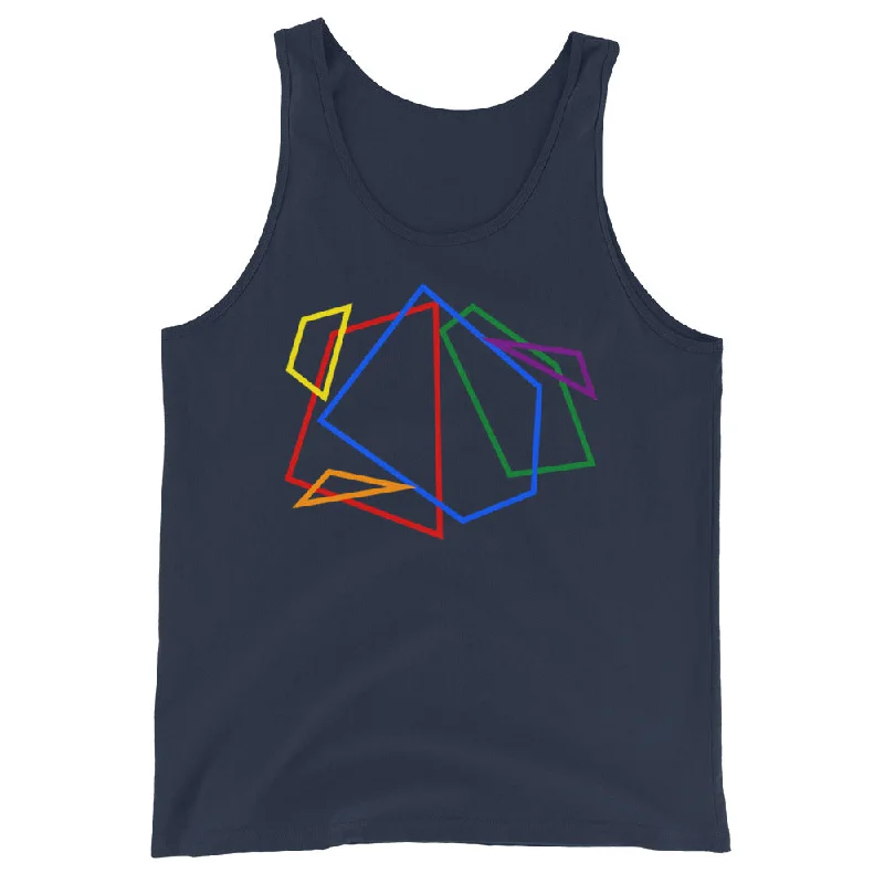 LGBTQ Pride Tank Top - Geometric Lines