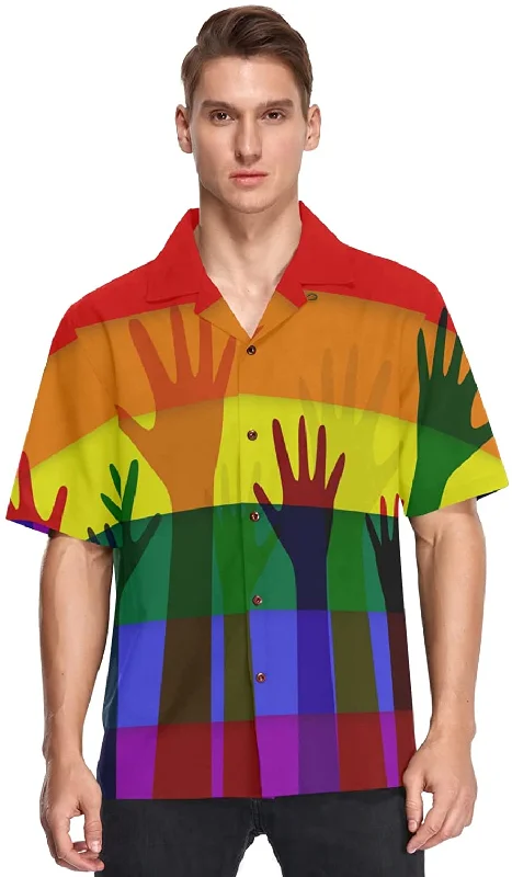 Best graphic tees for pride parade outfits--Lgbt Rainbow Flag Men'S Hawaiian Shirt, Pride Ally Hawaii Shirt, Ally Pride Hawaiian 3D Shirt Best graphic tees for pride parade outfits--Lgbt Rainbow Flag Men'S Hawaiian Shirt, Pride Ally Hawaii Shirt, Ally Pride Hawaiian 3D Shirt