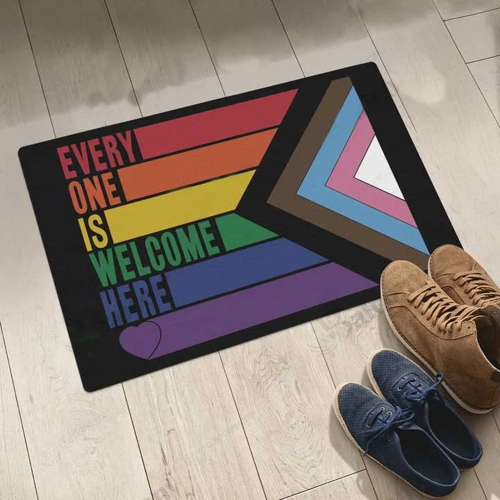 Pride Outdoor Doormat For Ally Support Lgbt Mat, Ally Gifts Every One Is Welcome Here Doort Mat Pride Outdoor Doormat For Ally Support Lgbt Mat, Ally Gifts Every One Is Welcome Here Doort Mat