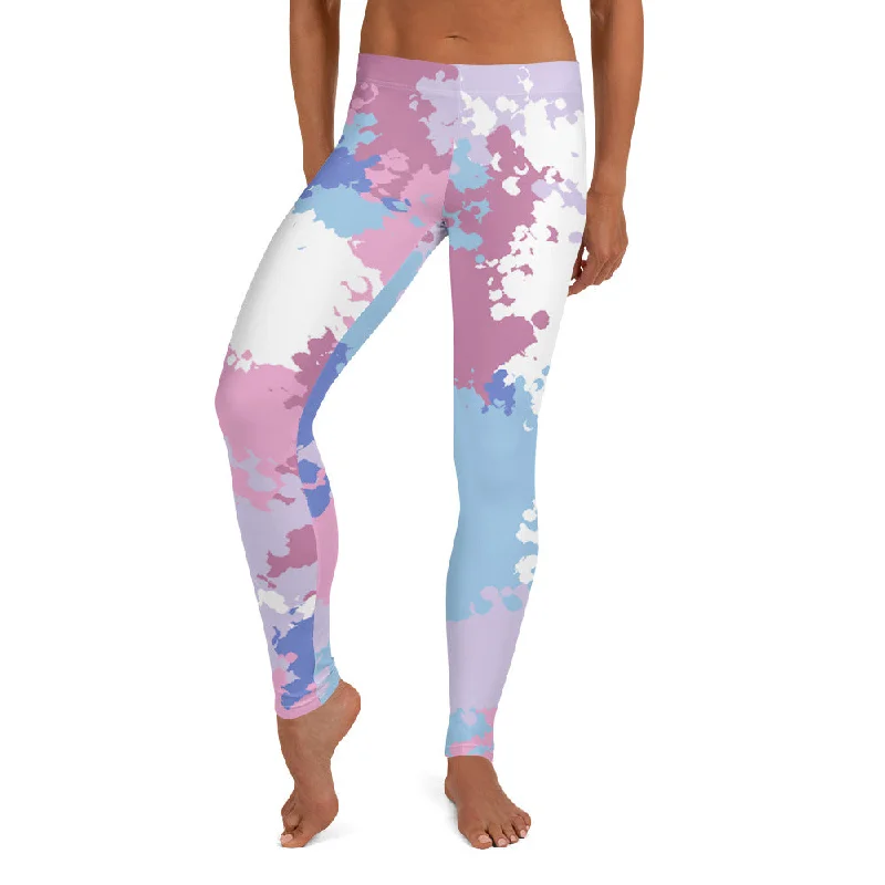 Bigender Pride Women's Leggings Yoga Pants in Camo