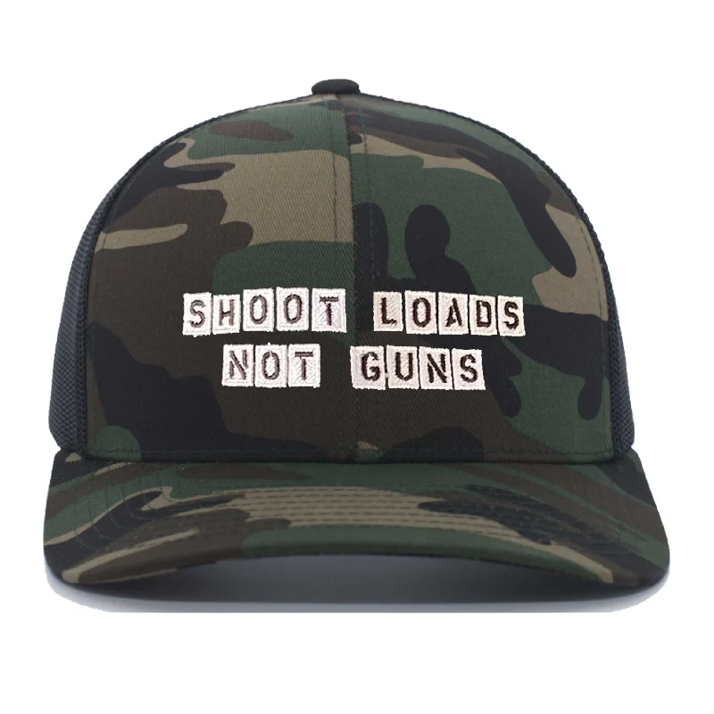 Shoot Loads Not Guns Camo Snapback - Gays Against Guns
