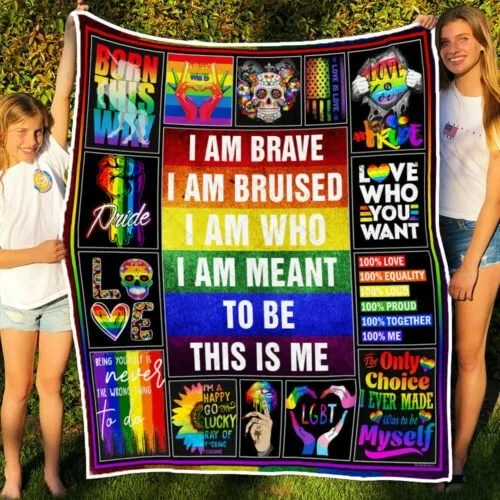 Lgbt Pride Blankets Love Who You Want Rainbow Blanket For Gay Friends Lesbian Couple Gifts Lgbt Pride Blankets Love Who You Want Rainbow Blanket For Gay Friends Lesbian Couple Gifts
