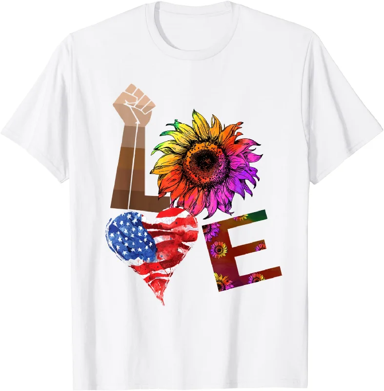 Sunflower Love LGBT Gay Lesbian Shirt, Love Pride Support LGBT Shirt
