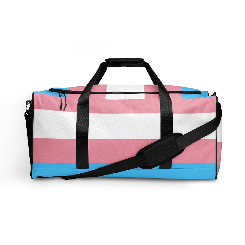Transgender Trans Pride Flag Duffel Bag