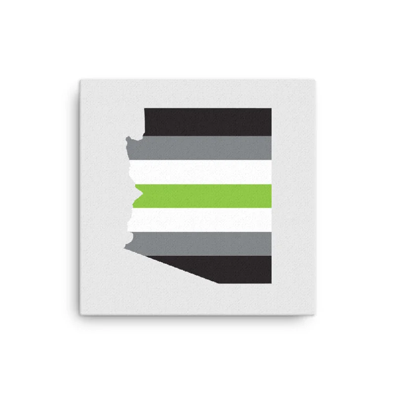 Arizona Agender Pride Canvas Wall Art