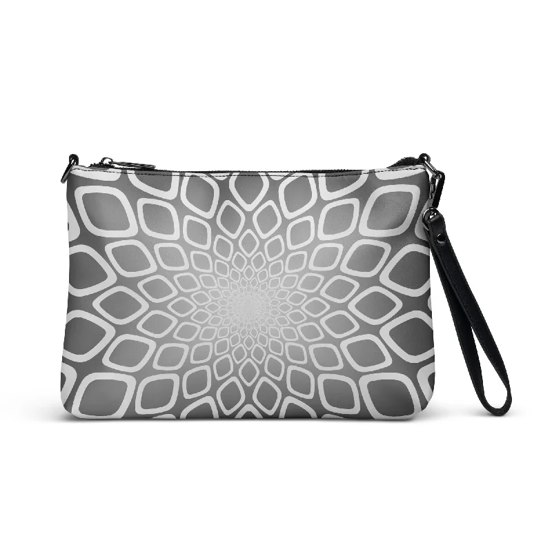 Grey Mandala Purse Handbag