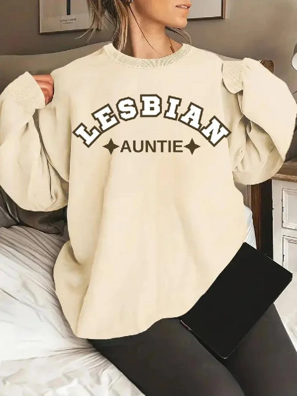 Stylish hoodies for genderqueer pride supporters--Lesbian Auntie Unisex Sweatshirt