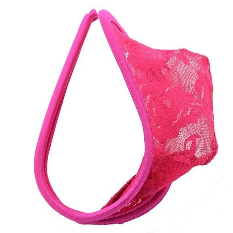Men’s Cheeky Lace C-String
