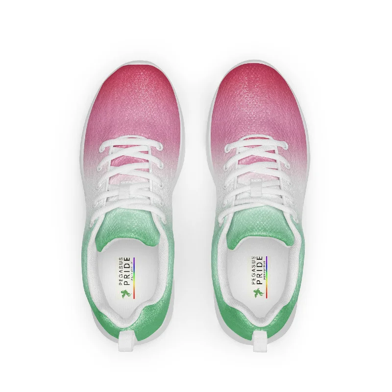 Abrosexual Pride Men’s Athletic Shoes in Ombre