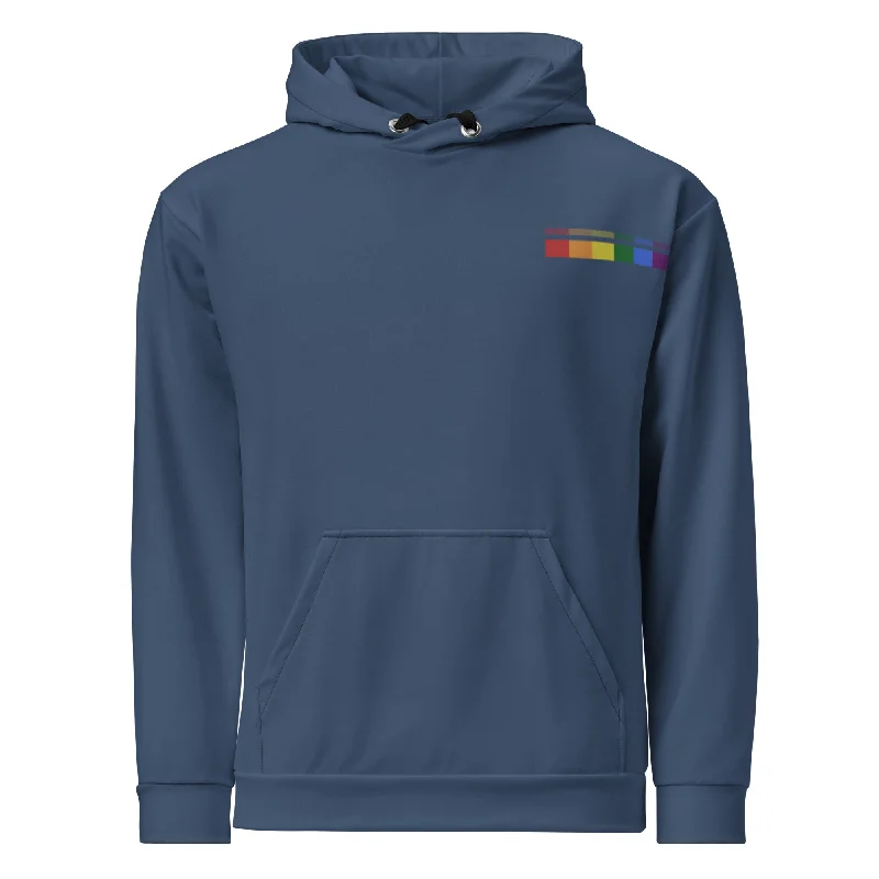 Warm hoodies for fall pride festivals--Gay Flag Hoodie