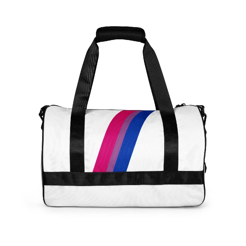 Bisexual Diagonal Flag Colors LGBTQ+ Gym Bag