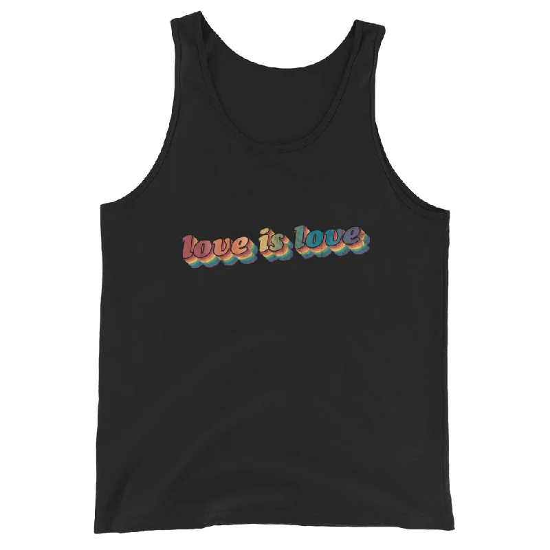 Retro Love is Love Unisex Tank Top