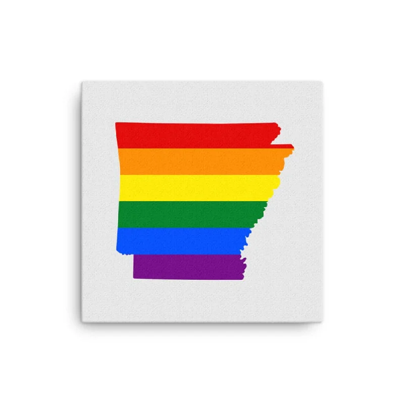 Arkansas LGBTQ Pride Canvas Wall Art