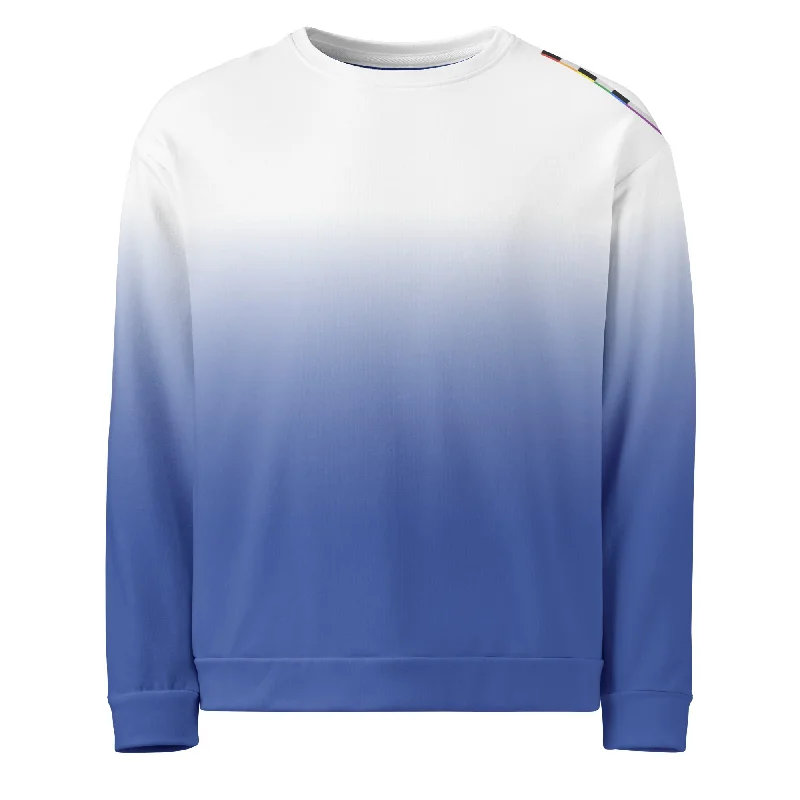 Hoodies with colorful equality and love prints--LGBTQ+ Ally Flag Sweatshirt