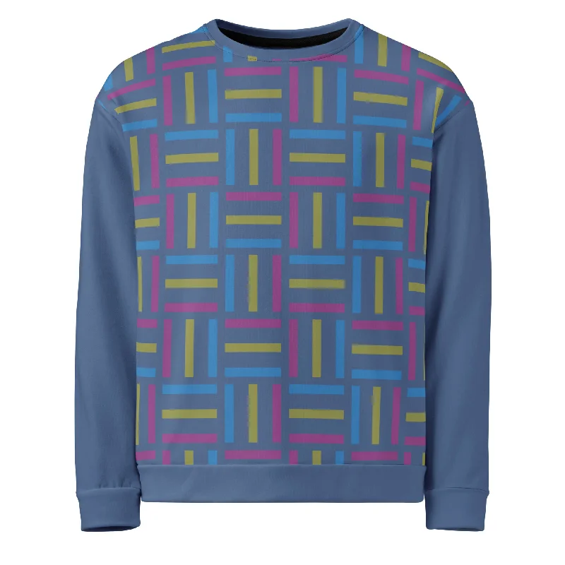 Hoodies with colorful pride-themed embroidery--Pan Pride Flag Sweater