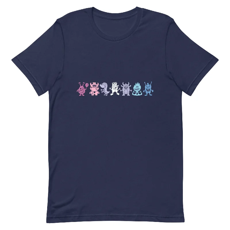 Bigender Pride Shirt Doodle Monster