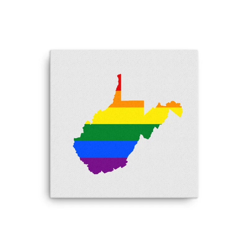 West Virginia LGBTQ Pride Canvas Wall Art