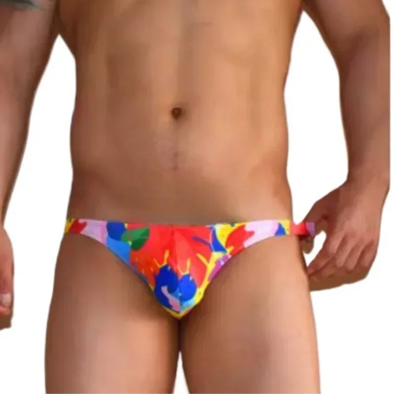 Men’s Tropical Blaze Swim Bikini Briefs