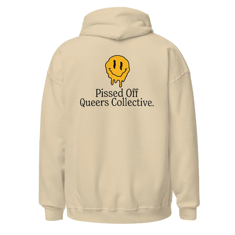 Hoodies with love wins and pride slogans--Pissed Off Queer Collective Unisex Hoodie
