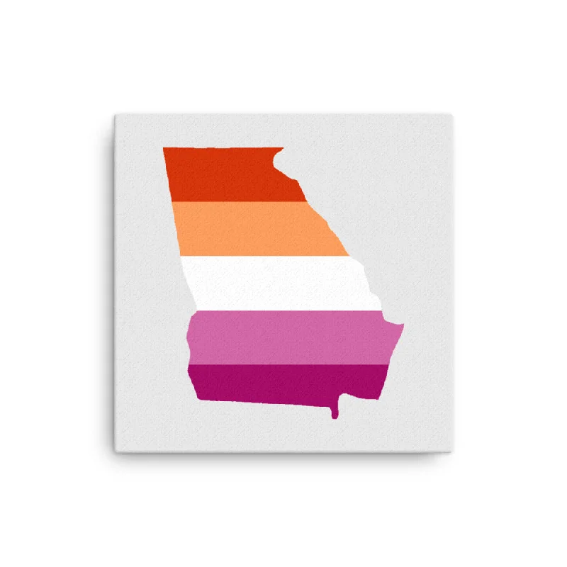 Georgia Lesbian Pride Canvas Wall Art