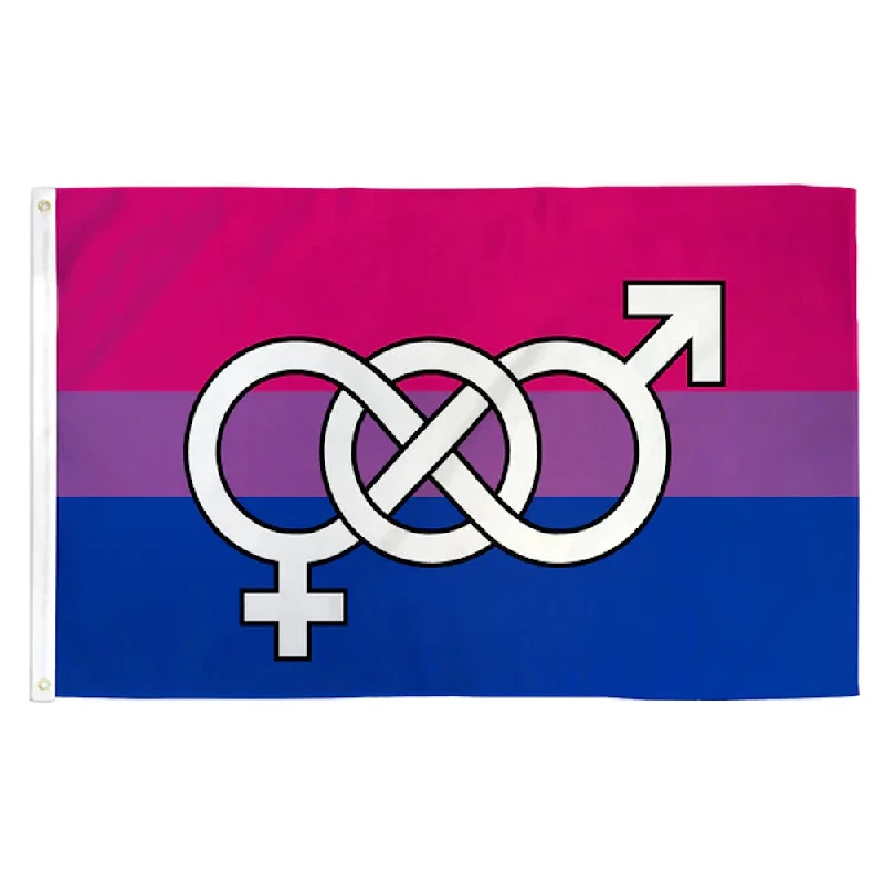 Bisexual Bi Pride Flag 3x5 with Symbol