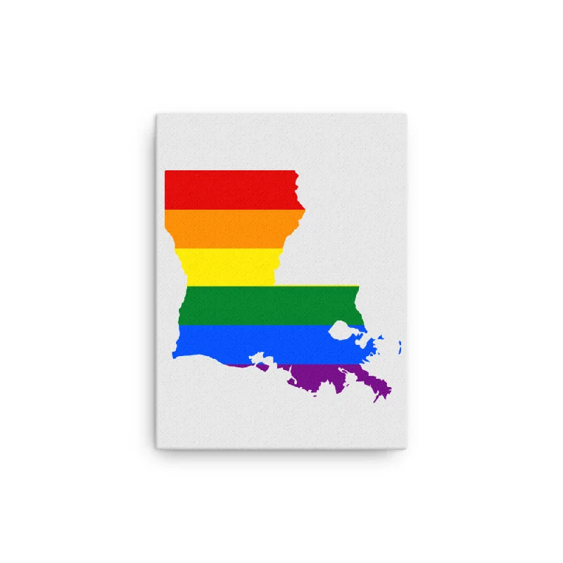 Louisiana LGBTQ Pride Canvas Wall Art