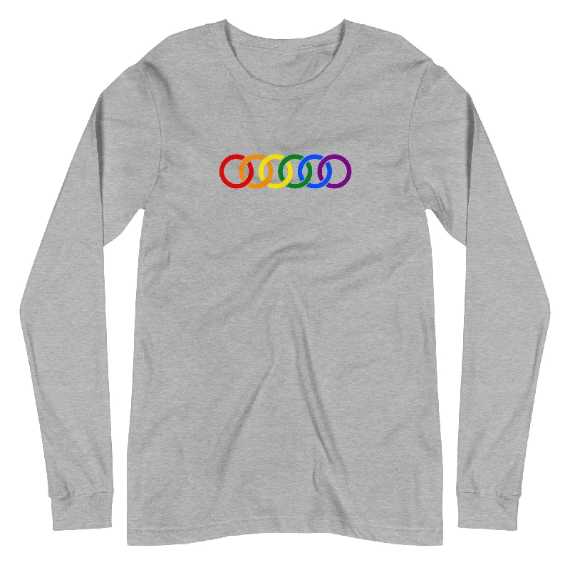Where to find limited edition graphic pride t-shirts--Gay Pride Rainbow Circles Graphic LGBTQ+ Unisex Long Sleeve T-Shirt Where to find limited edition graphic pride t-shirts--Gay Pride Rainbow Circles Graphic LGBTQ+ Unisex Long Sleeve T-Shirt