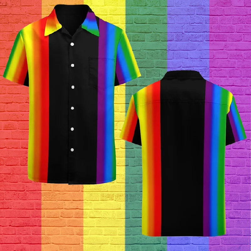 Graphic pride t-shirts with pronoun-friendly designs--Pastel Rainbow Stripes Gay Pride Lgbt Support Hawaiian Vintage Shirt Mens Button Down Tropical Hawaii Beach Shirts Graphic pride t-shirts with pronoun-friendly designs--Pastel Rainbow Stripes Gay Pride Lgbt Support Hawaiian Vintage Shirt Mens Button Down Tropical Hawaii Beach Shirts
