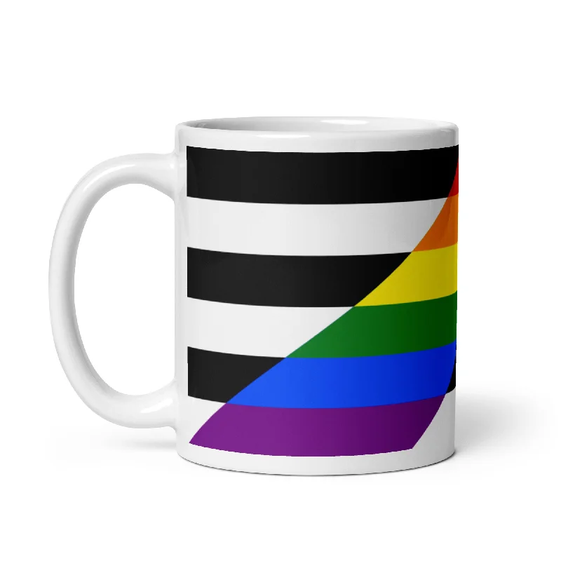 Straight Ally Pride Flag Ceramic Coffee Tea Mug
