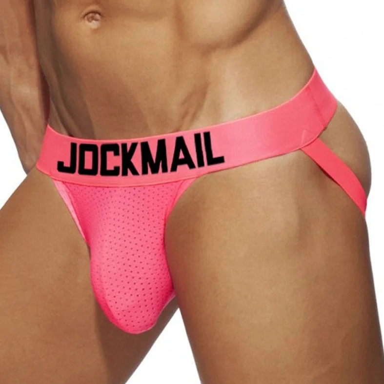 Jockmail Men's Neon Party Jockstrap