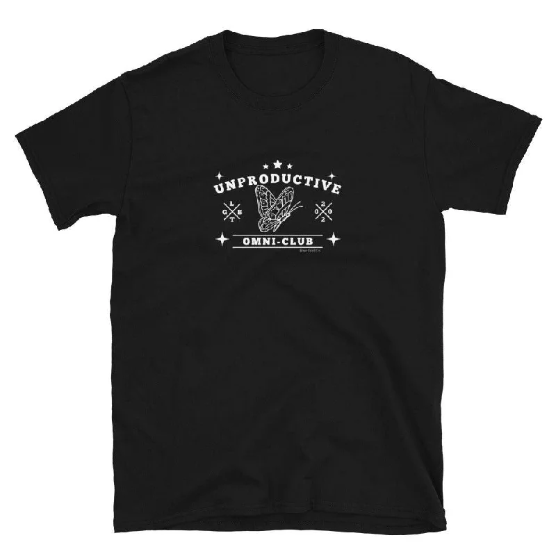 Graphic pride t-shirts with bold love wins slogans--Unproductive Omni Club T-Shirt