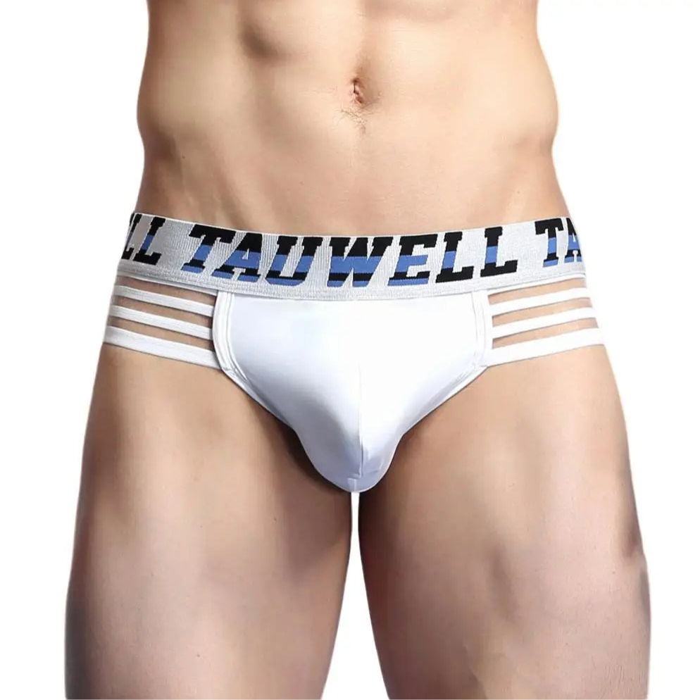 TAUWELL Men’s “Strap & Sizzle” Low-Rise Brief