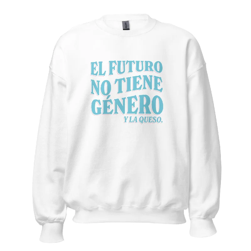 Hoodies with equality symbols and rainbow hearts--El Futuro No Tiene Género Y La Queso Unisex Sweatshirt Hoodies with equality symbols and rainbow hearts--El Futuro No Tiene Género Y La Queso Unisex Sweatshirt