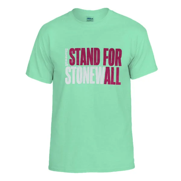Graphic pride t-shirts with bold queer empowerment quotes--Stand for Stonewall T-Shirt Graphic pride t-shirts with bold queer empowerment quotes--Stand for Stonewall T-Shirt