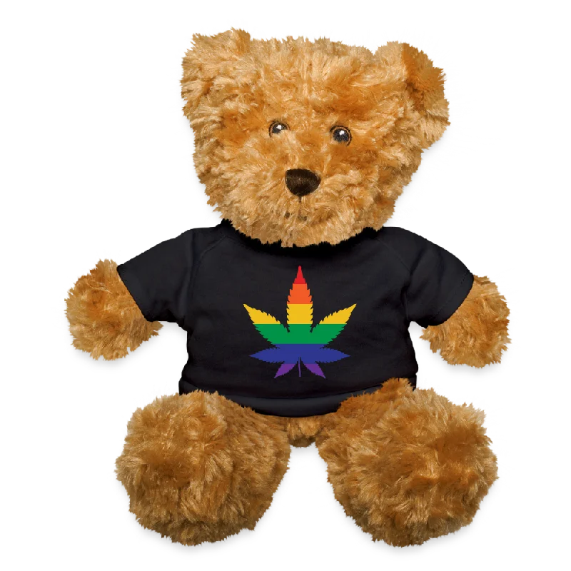 LGBTQ Pride Plush Stuffed Animal Teddy Bear - Weed