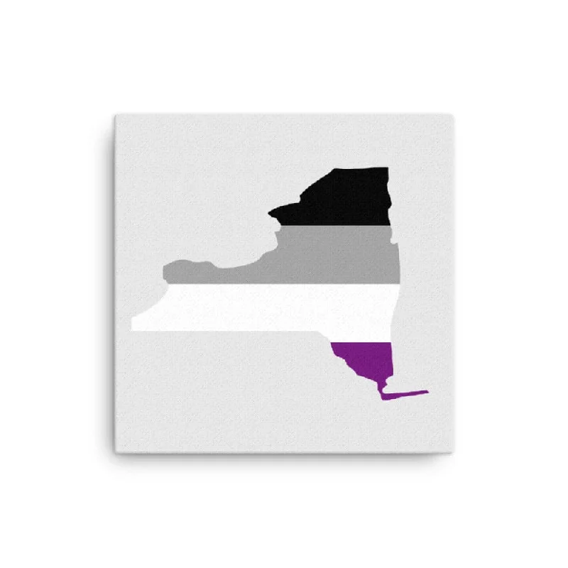 New York Asexual Ace Pride Canvas Wall Art