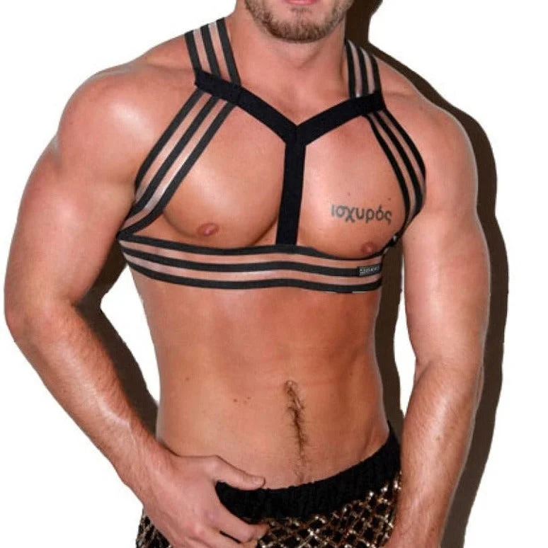 Men's Multiple Webbing/Straps Elastic Chest harness