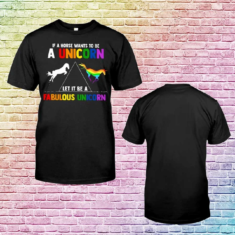 Lgbt Fabulous Unicorn Classic T-Shirt, Gay Rainbow Unicorn, Lgbt Rainbow Unicorn, Gift For Pride Month Lgbt Fabulous Unicorn Classic T-Shirt, Gay Rainbow Unicorn, Lgbt Rainbow Unicorn, Gift For Pride Month