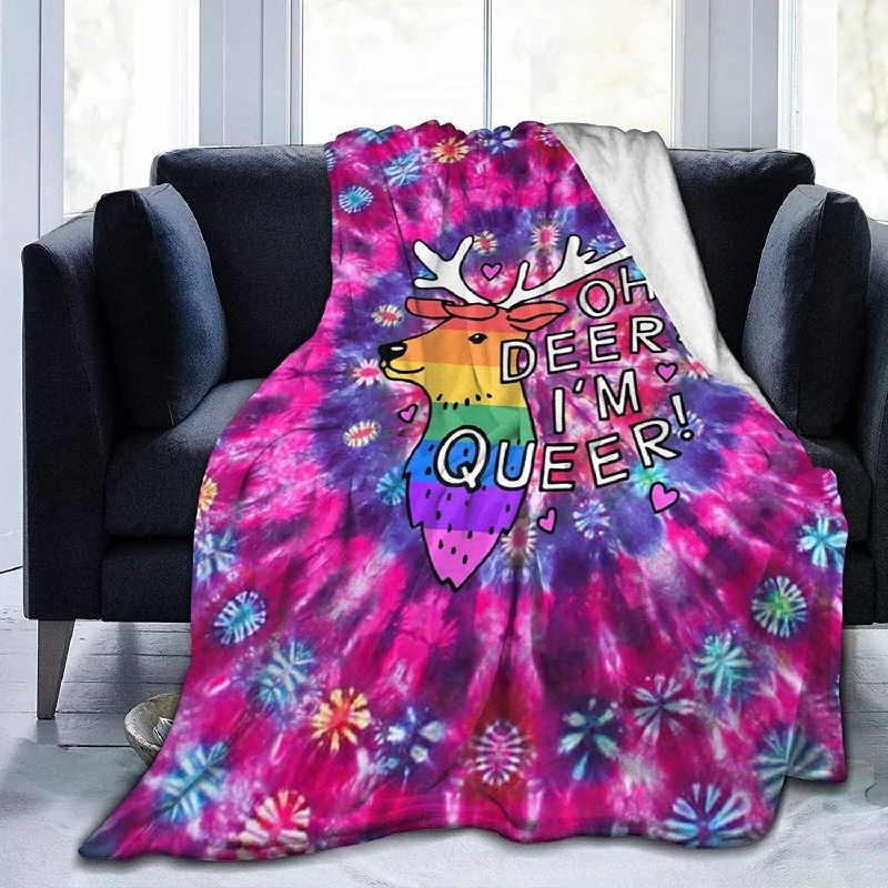 Queer Lgbt Gay Sherpa Fleece Blanket, Plush Blanket Fuzzy Soft Throw Blanket Microfiber 80 X60 Queer Lgbt Gay Sherpa Fleece Blanket, Plush Blanket Fuzzy Soft Throw Blanket Microfiber 80 X60