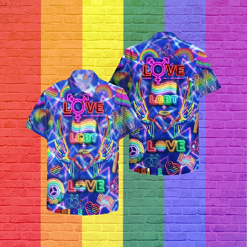 Love Wins Pride Month Hawaiian Hawaii Shirt, Soft Hawaii Shirt, 3D Hawaiian Aloha Shirt For Ally, Lesbian Gaymer Love Wins Pride Month Hawaiian Hawaii Shirt, Soft Hawaii Shirt, 3D Hawaiian Aloha Shirt For Ally, Lesbian Gaymer