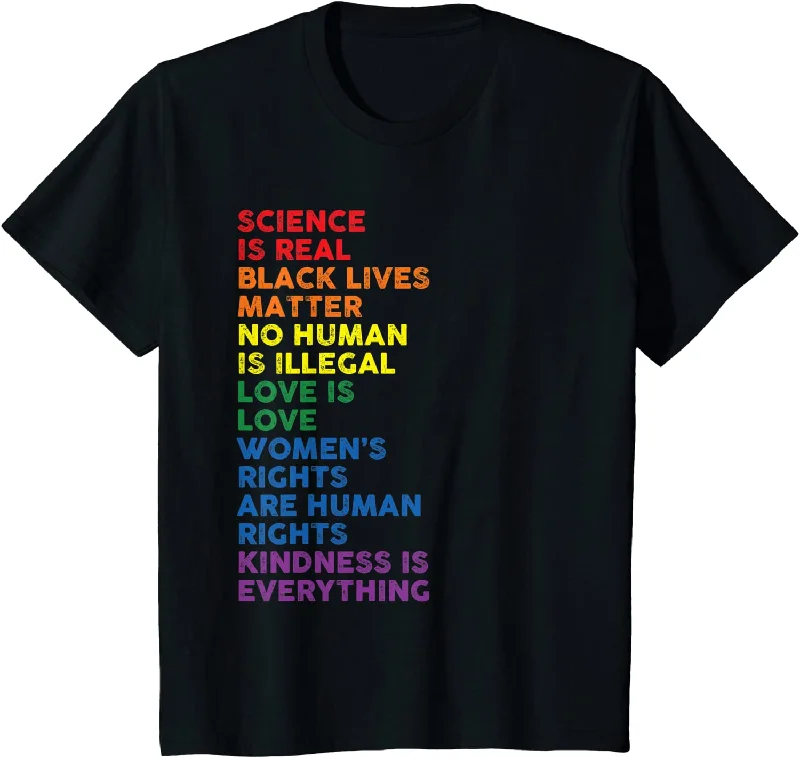 Graphic pride t-shirts with rainbow peace and love designs--Gay Pride Science Rainbow T-Shirt Graphic pride t-shirts with rainbow peace and love designs--Gay Pride Science Rainbow T-Shirt