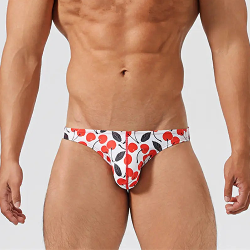 Men’s Cherry Poppin’ Swim Briefs