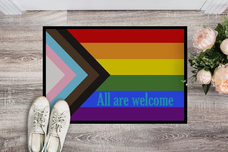 Gay Pride Progress Mat Pride All Are Welcome Door Mat, Indoor Rug Or Outdoor Welcome Mat Lgbt Doormat Gay Pride Progress Mat Pride All Are Welcome Door Mat, Indoor Rug Or Outdoor Welcome Mat Lgbt Doormat